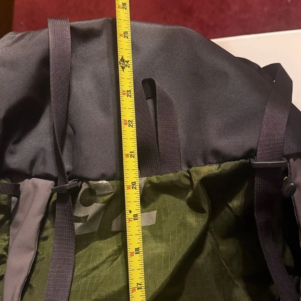 The North Face Olive & Gray Technical crest one 75 Hiking Backpack